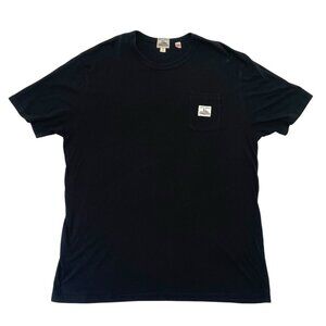 Left Field Logo T-Shirt Tee Short Sleeve Cotton Made in USA Black size 2XL